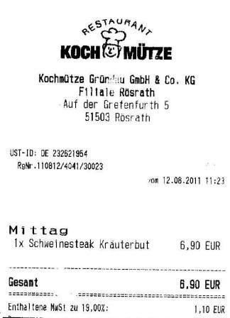 inue Hffner Kochmtze Restaurant